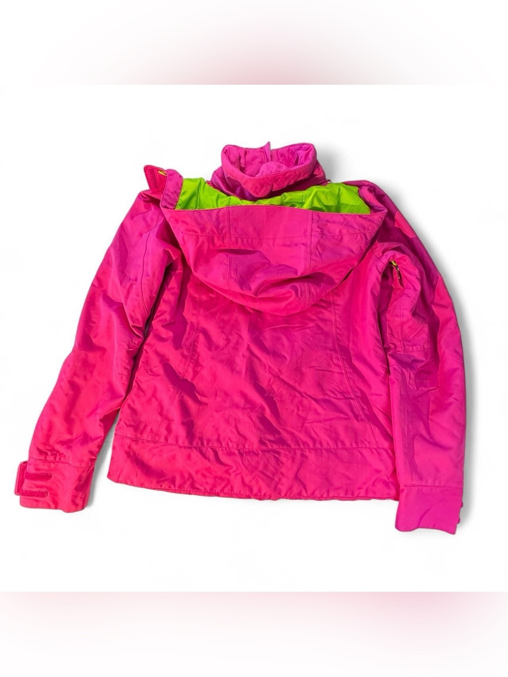 Marmot Sublette Women's Ski Jacket Small Magenta Pink Lime Green Waterproof Coat - Picture 6 of 8